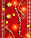 Fancy Rakhi Red Stone