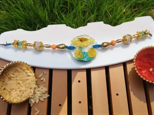 Beautiful Flower Fancy Rakhi